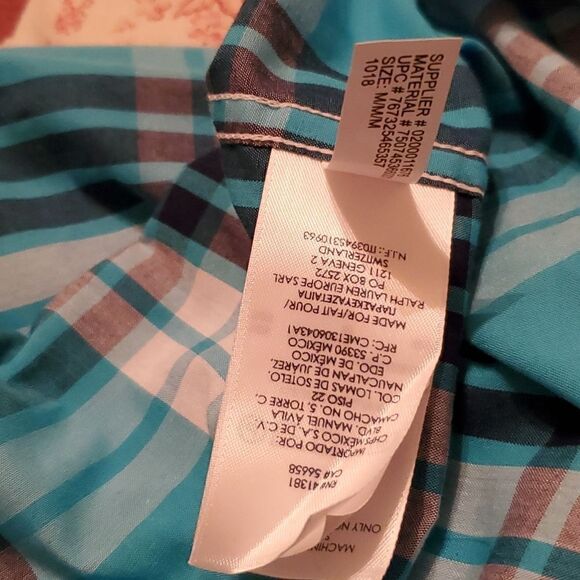 NWOT Chaps Men's Long Sleeve Plaid  Button Down Shirt Size Medium - Picture 9 of 10